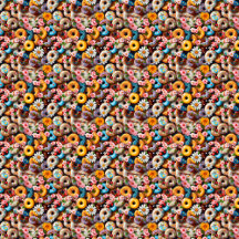 Sweet Donuts Seamless Pattern Design