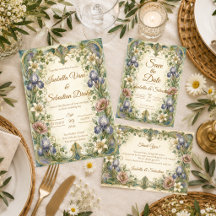 Ethereal Art Nouveau Botanical Romance Wedding