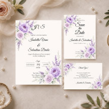 Elegant Lavender Floral Wedding