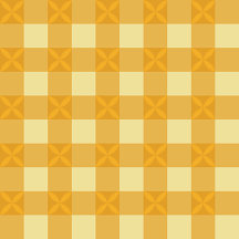 Yellow Gingham & Yellow Petals Pattern 
