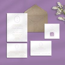 Lavender Monogram Wedding Collection 