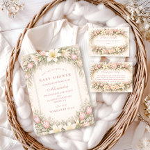 Blush Tulip And Lily Garden Baby Shower