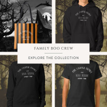 Family Boo Crew Orange & Black Stripe Halloween
