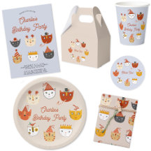 Party Cats Birthday Invitations and Supplies