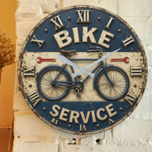 Cycling Wall Clocks Collection   Vintage Bicycle 