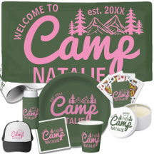 Pink Camp Bachelorette Party Supplies