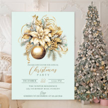 Luxury gold and mint Christmas