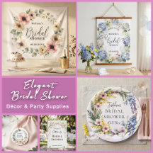Elegant Bridal Shower Décor & Party Supplies