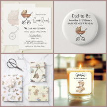 Vintage Toys || White Cream Yellow Baby Shower