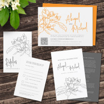 Orange blossom wedding