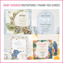 Baby Shower Invitation + Thank You Cards