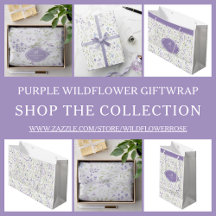 Purple Wildflower Gift Wrap Collection