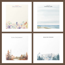 Personalized Notepads with landscape scenery