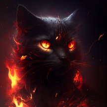 Cartes Postales Cat rouge