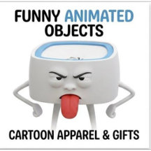 Funny Animated Objects Cartoon Apparel & Gifts