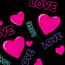 Cute pink Hearts and Love - Romantic design