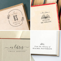 Minimalist Ex Libris Stamps