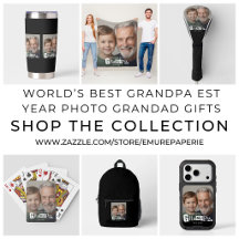 World's Best Grandpa Est Year Photo Grandad Gifts 