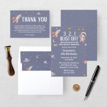 Astronaut Outer Space Kids Birthday Collection
