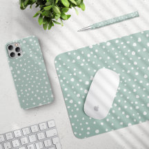 Mint Dalmatian Dots - Home Decor and Accessories