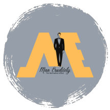 "ME" Man Eruditely Michaelson Effect Grey Circle