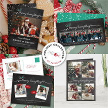CHALKBOARD MERRY EVERYTHING   HOLIDAY PHOTO CARDS