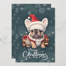 Frenchie Merry Cristmas