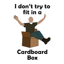 Cardboard Box- I Don't Try To Fit In a Box