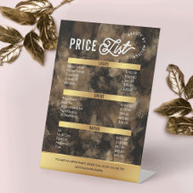 Black & Gold Glitter Watercolor Glam Business