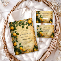 Soft Lemon Garden Baby Shower