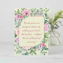 Elegant Pastel Floral Garden Birthday Party