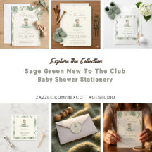 New to the club golfing baby shower 