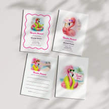 Beach, Please! Funny Flamingo Beach Bachelorette