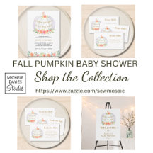Floral Pumpkin Baby Shower Collection