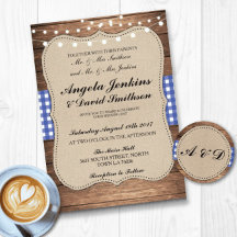 Blue Check Wood Collection