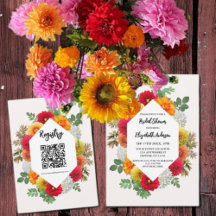 Autumn Dahlia Floral Fall Bridal Shower