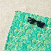Modern Teal Aquamarine Abstract Floral Decor