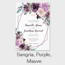 Sangria, Purple, Mauve Wedding Collection