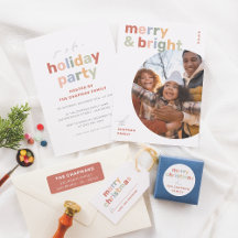 Merry & Bright Modern Fun Colorful Christmas