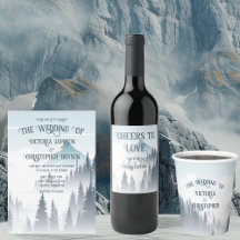 Grey Mountain Fog Forest Wilderness Wedding