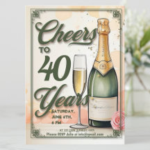 Cheers to Years Birthday Party Supplies