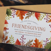 Elegant Thanksgiving Dinner Invitations 