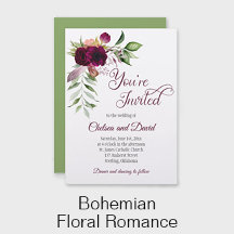 Bohemian Floral Romance Wedding Collection