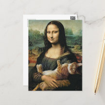 Mona Lisa parody Postcards