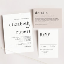 Minimalist Serif Wedding Collection