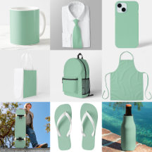 Yummy Mint Green Solid Color