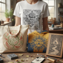 Hand-Pressed Artisan Linocut Fashion