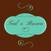 Teal and Brown