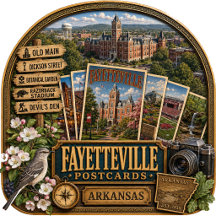 Fayetteville Arkansas Postcards/Gifts
