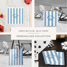 Apres Ski Club Retro Blue Stripe